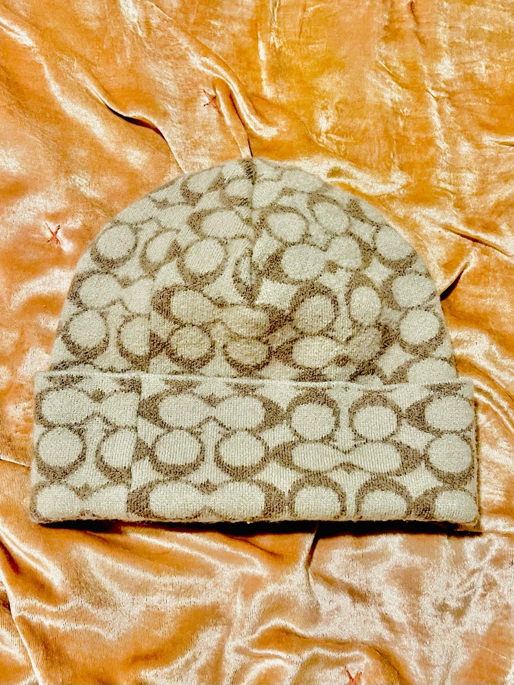 Coach Signature Wool knit Beanie